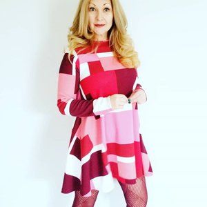 4/$20 ♥ Colour Block Swing Dress (M/L)